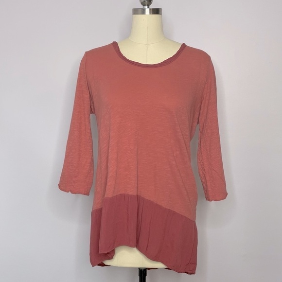 Left of Center x Anthropologie High/Low Button Back Top- XL - Picture 2 of 9